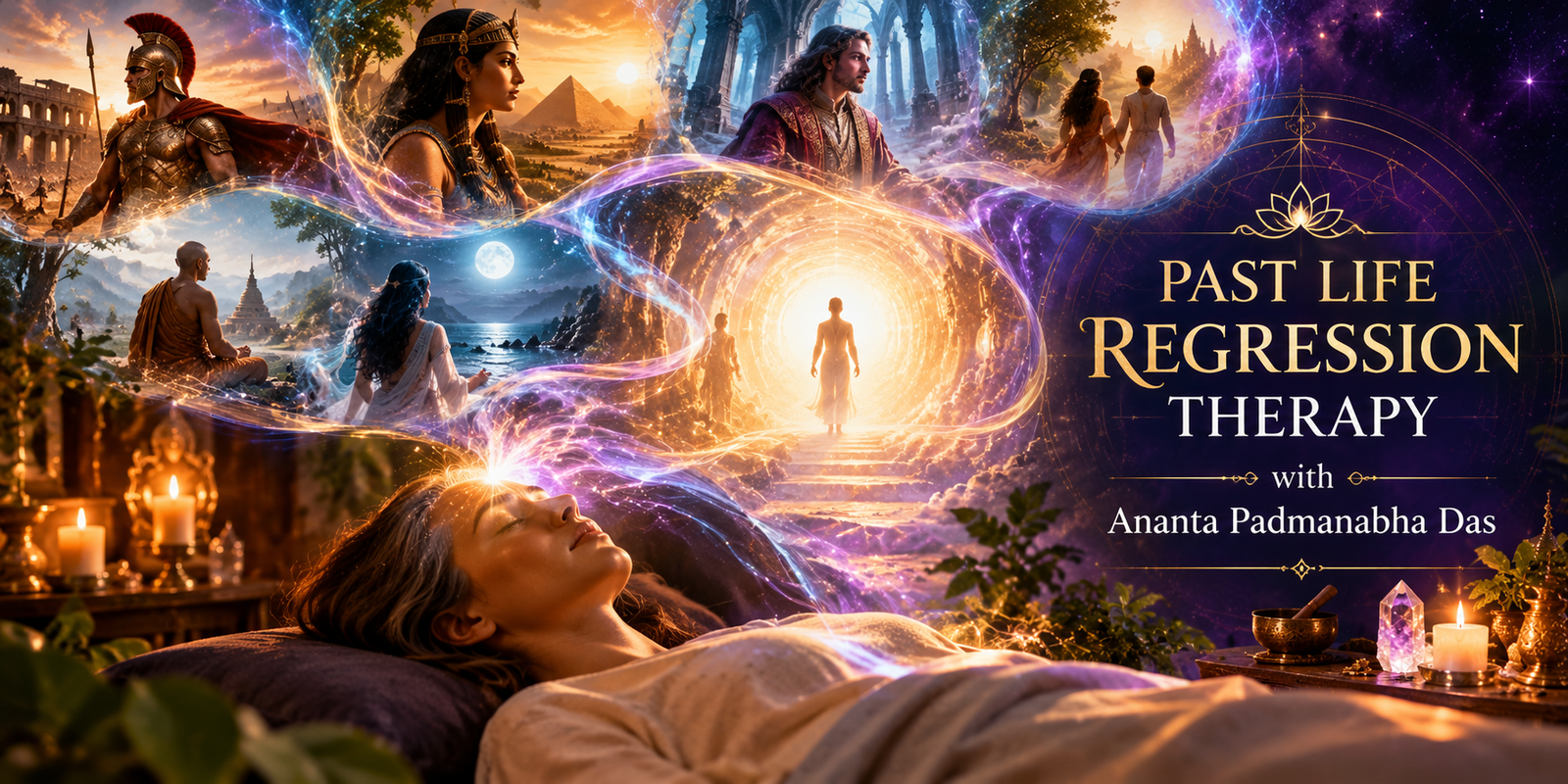 Past life regression illustration
